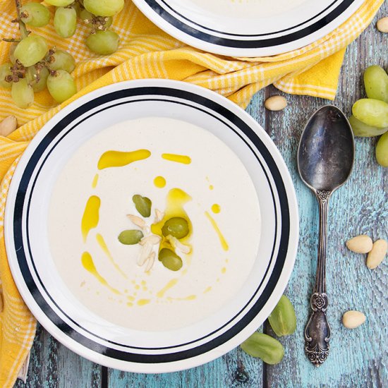 Spanish Cold Almond and Garlic Soup