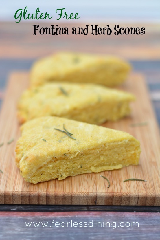 Gluten Free Fontina and Herb Scones