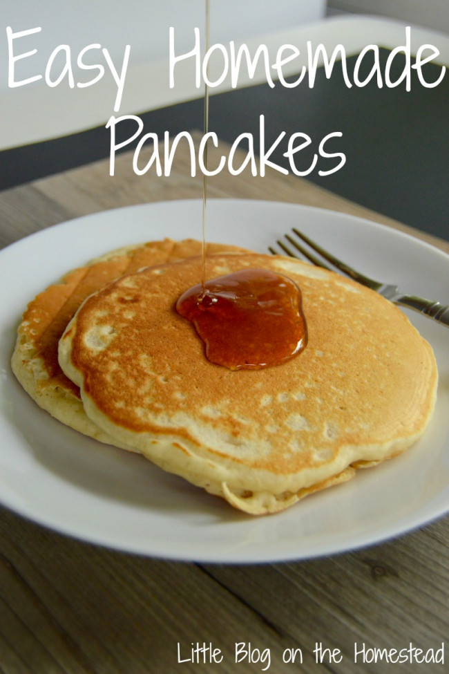 Easy Homemade Pancakes