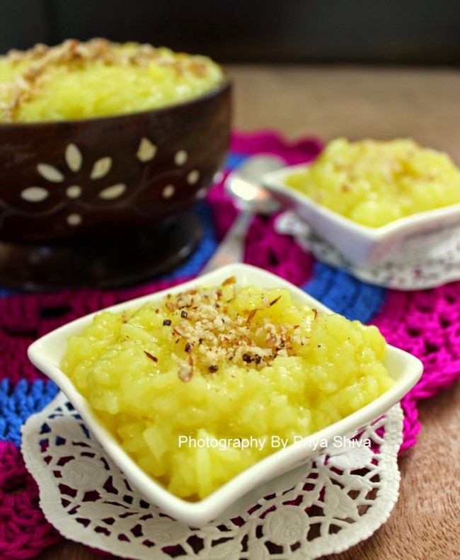 Sholeh Zard -  Persian Saffron Rice Pudding