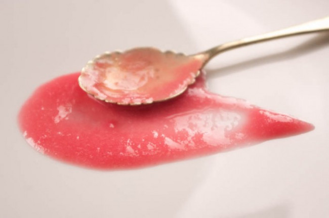 Rhubarb-Rose Puree for Desserts and Cocktails