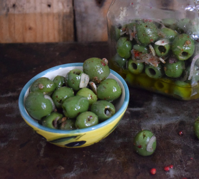 marinated castelvetrano olives