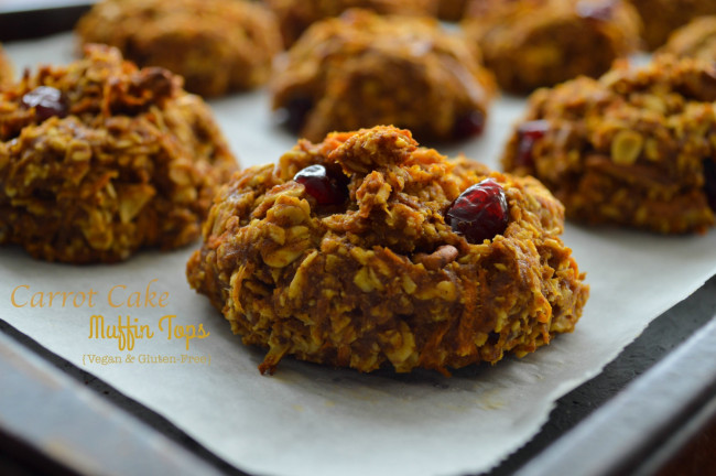 Carrot Cake Muffin Tops 