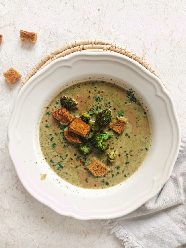 From A Pot - Broccoli Soup With Tahini