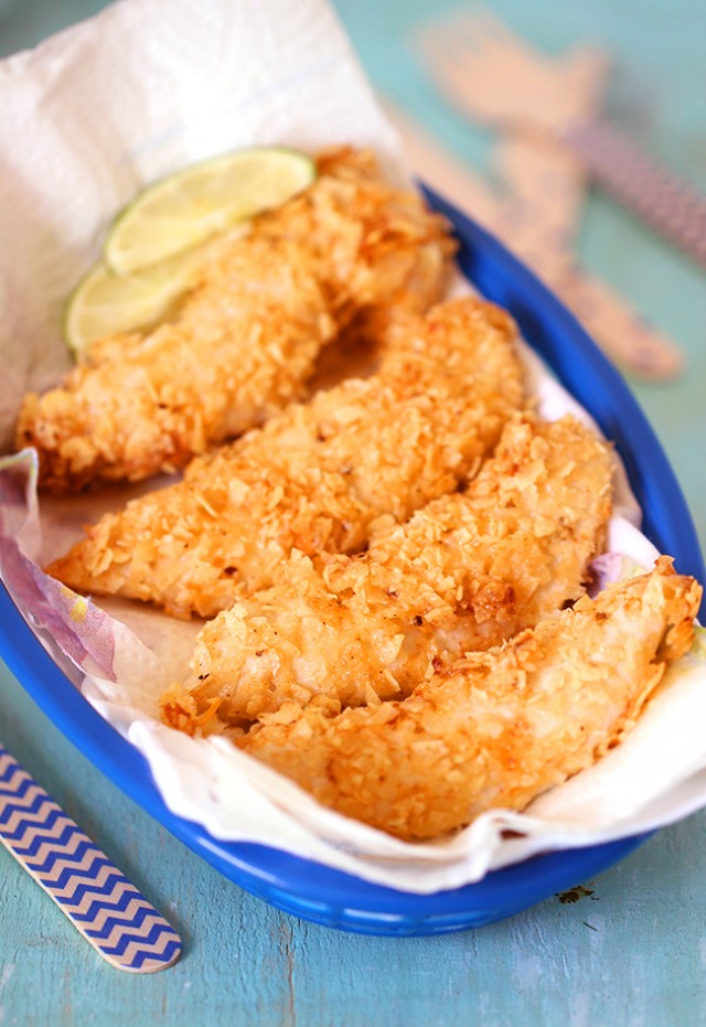 FIESTA TIME! CHIPOTLE LIME CRUSTED CHICKEN TENDERS