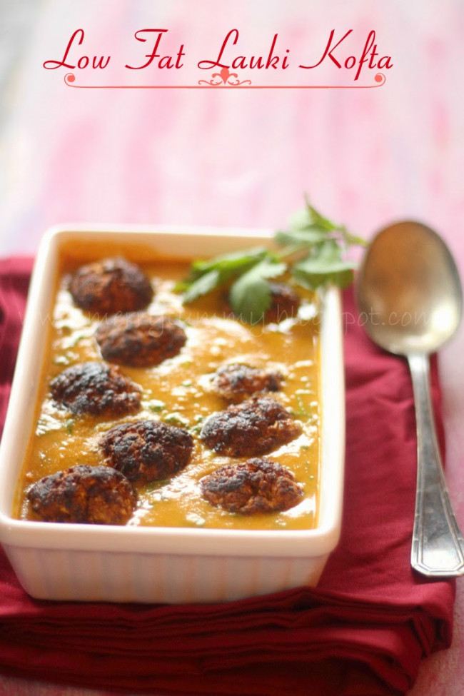Lauki Kofta In Tomato Gravy - 1 Tablespoon Oil Subji