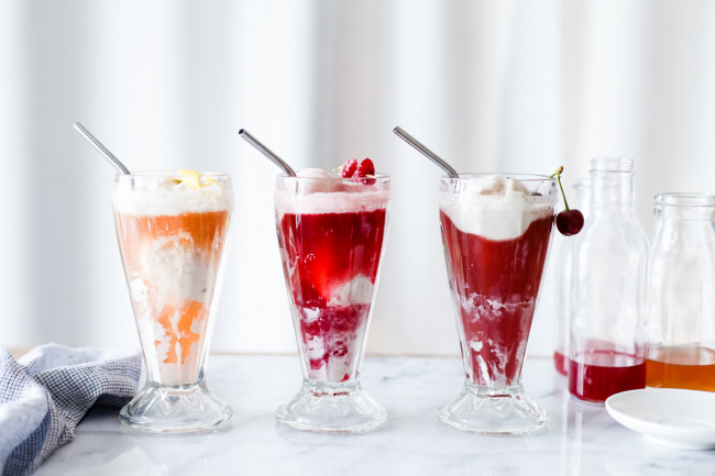 Hibiscus Ginger Ice Cream Float – A Trio Of Floats Collaboration