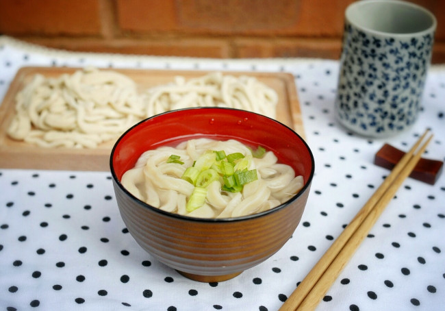 homemade udon noodles
