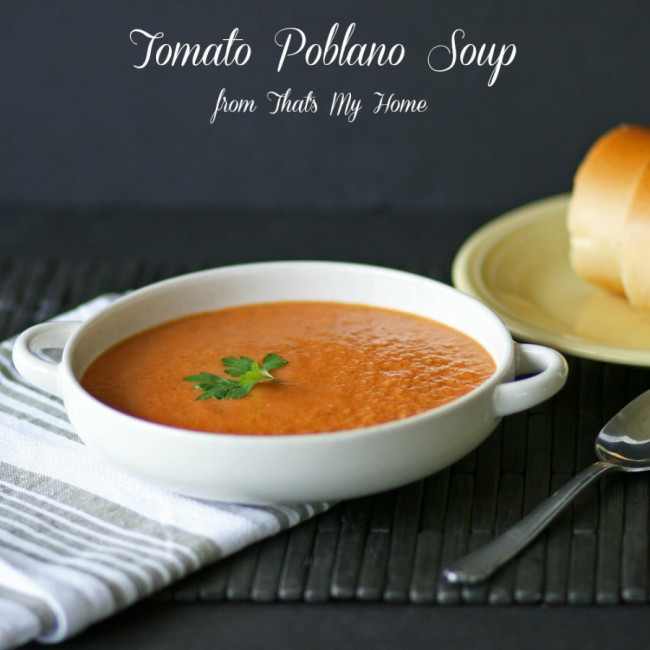 tomato poblano soup
