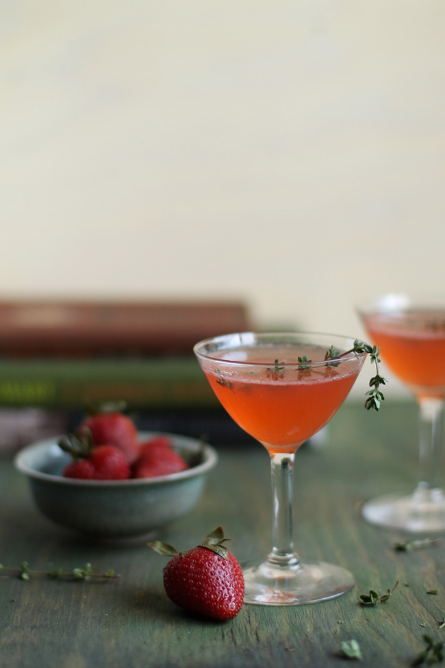 Strawberry Thyme Mimosa