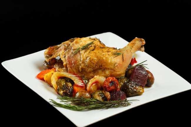 Roasted Chicken with Vegetables and Ask Chef Dennis