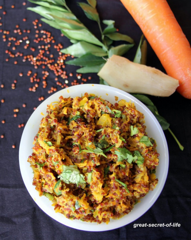 Curried carrot Quinoa Salad