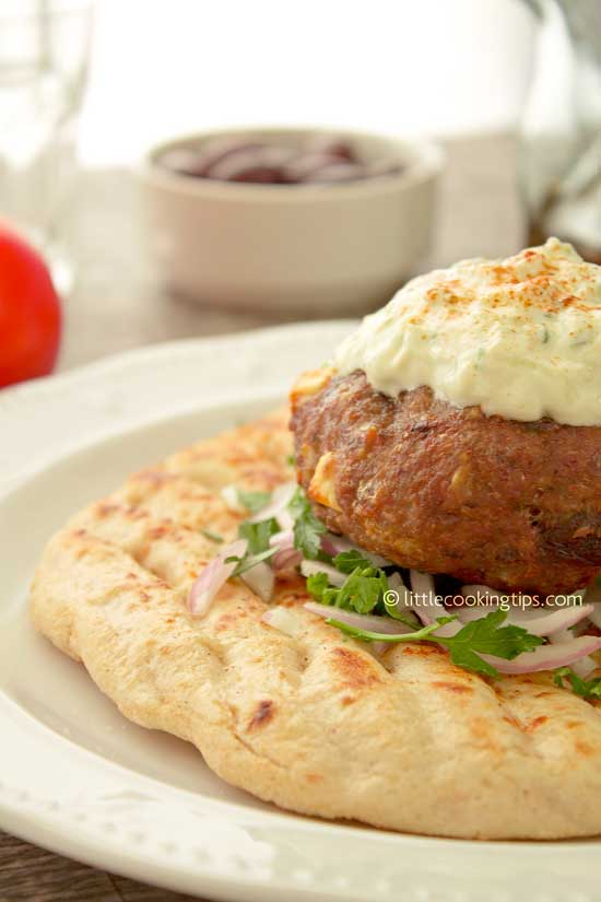 Greek Burgers with Feta and Olives