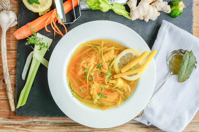30-Minute Immune Boosting Chicken Soup