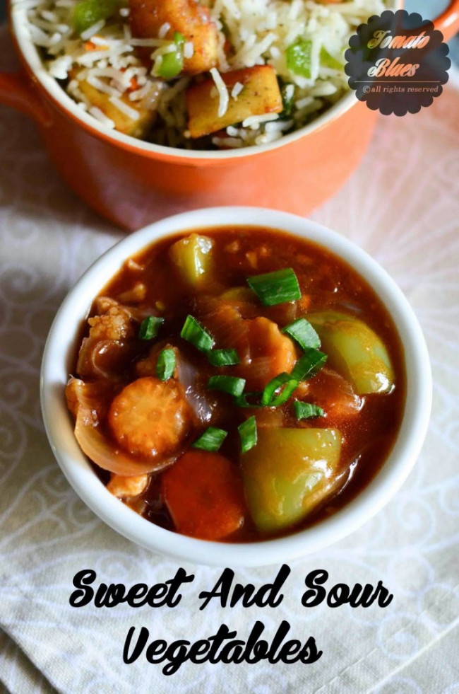 Sweet And Sour Vegetables Recipe