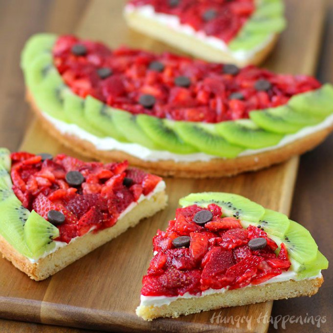 Strawberry Kiwi Fruit Pizza Watermelon