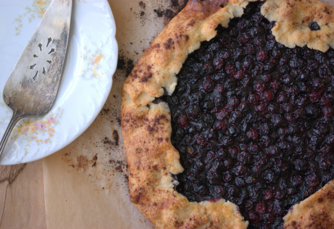 rustic blueberry galette