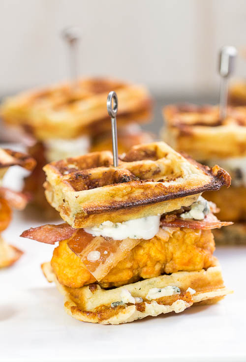 Chicken and Waffle Club Sliders