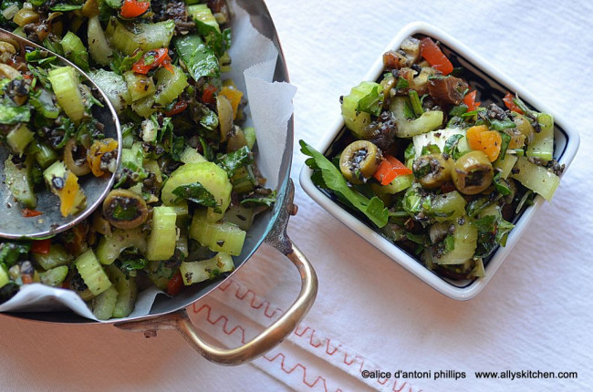 mediterranean celery olive salad