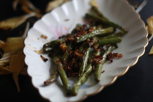Green beans Roasted with green curry
