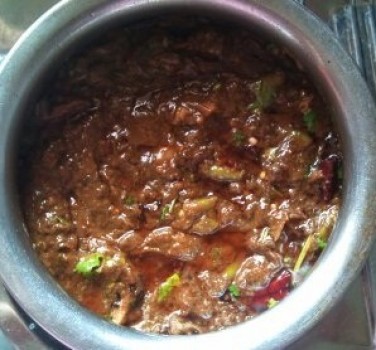 Gongura lamb curry.