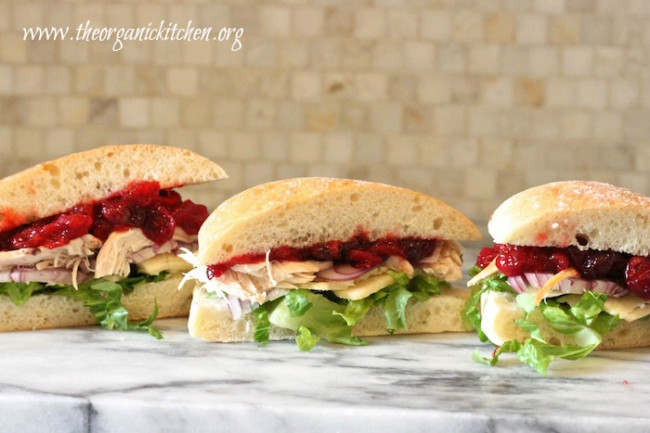 Turkey Sandwich with Cranberry Sauce