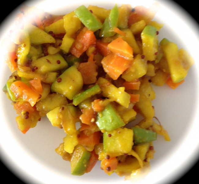 Green Apple and Carrot Pickle