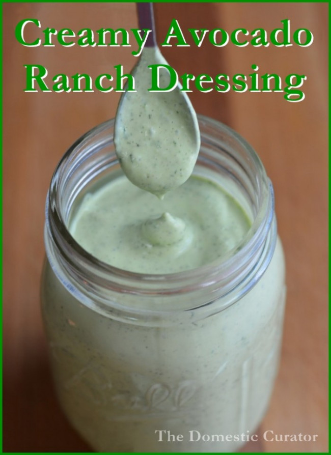 Creamy Avocado Ranch Dressing with A Southwestern Salad