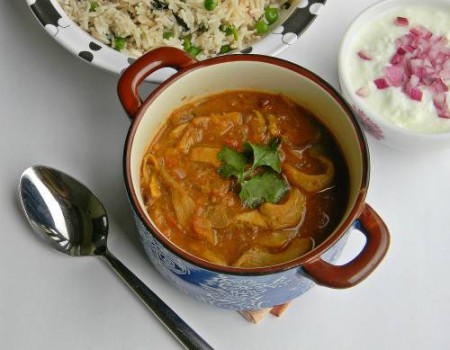 Sippy Kaalan Kurma / Oyster Mushroom Curry