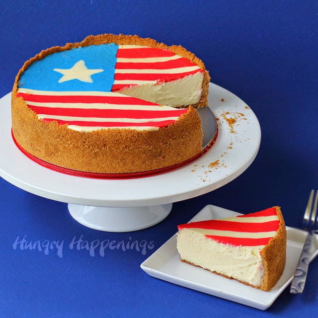 4th of July Dessert – Flag Cheesecake