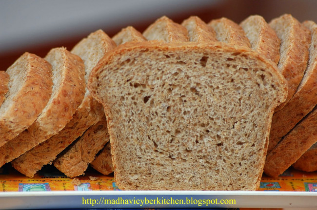 Cracked Wheat  Bran Bread