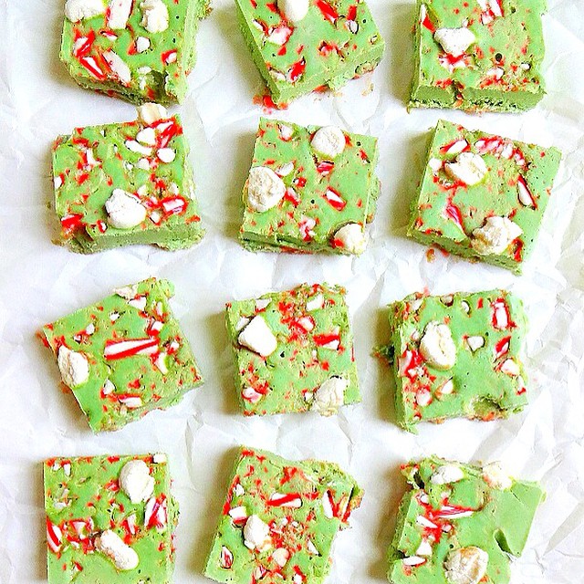 Candy Cane and Marshmallow Peppermint Fudge