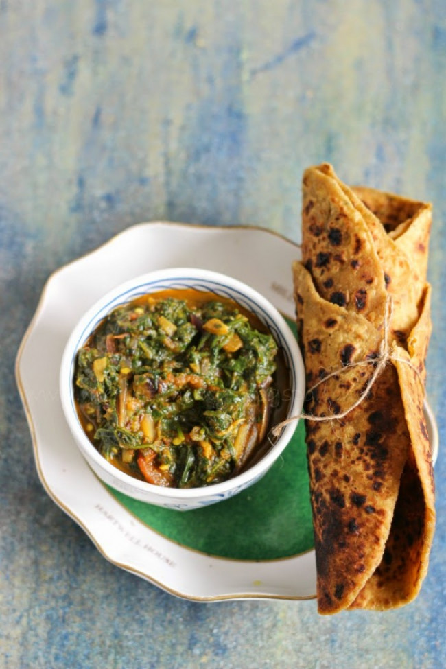 Palak Bhaji - Spinach Stir Fry