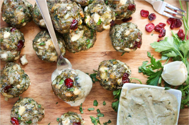 Spinach and Feta Meatballs