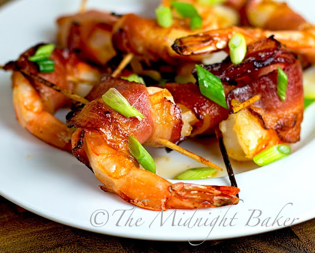 Maple Bacon Wrapped Shrimp