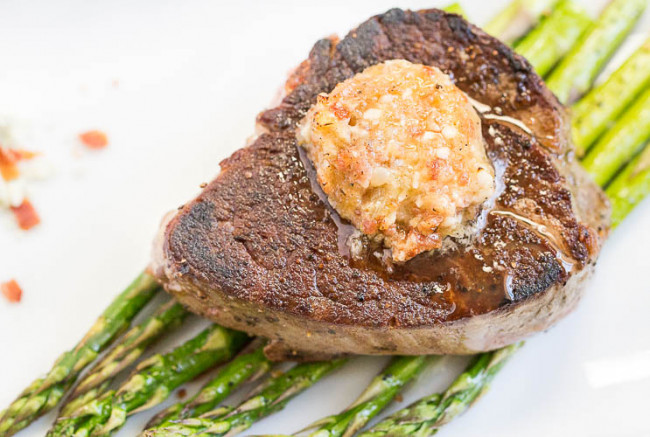 Bacon and Blue Cheese Compound Butter Filet