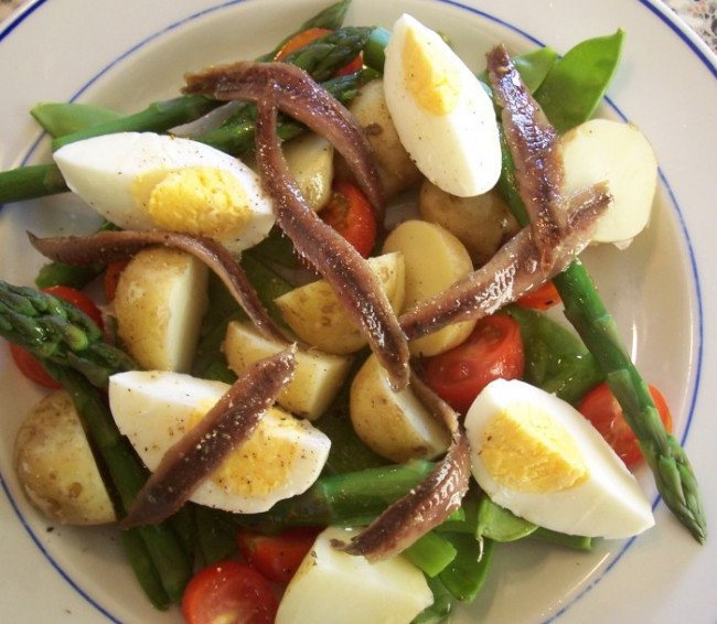 Potato, Egg and Anchovy Salad
