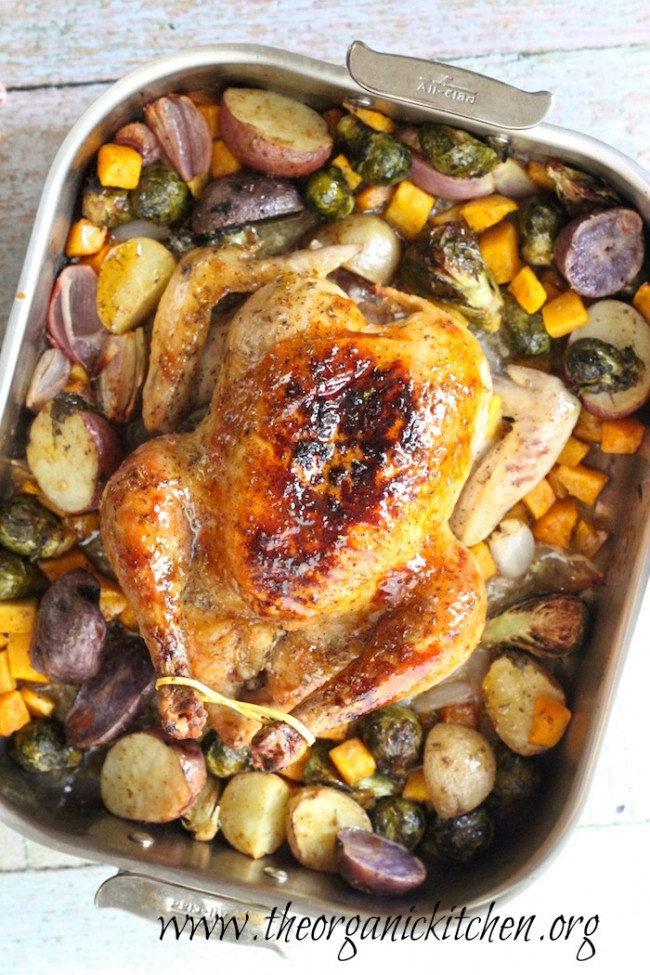 Maple Roast Chicken with Vegetables