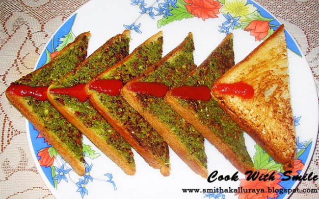 moong toast / green gram toast