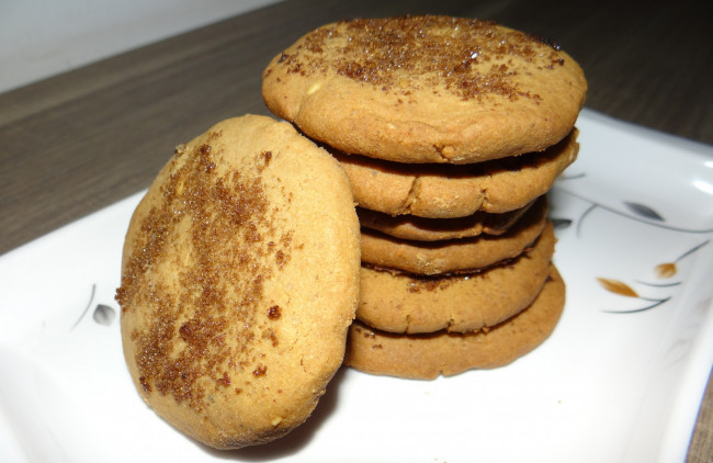 Eggless Peanut butter Cookies
