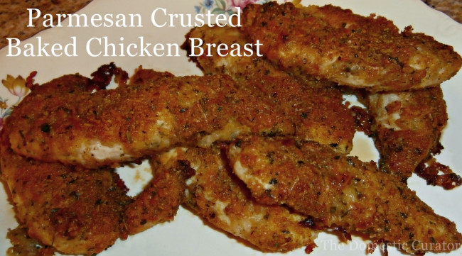 Parmesan Crusted Baked Chicken Breast