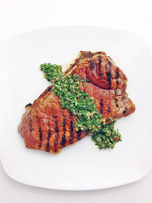 Spiced Rubbed Steak with Chimmichurri