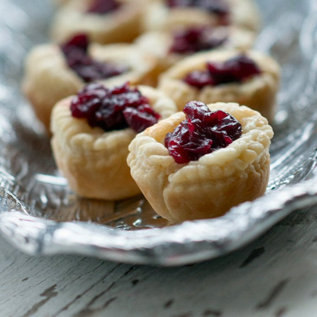 Brie And Cranberry Bites