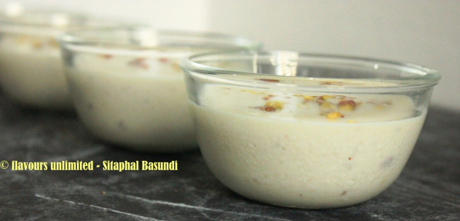 Sitaphal Basundi - A dessert for the strong hearted