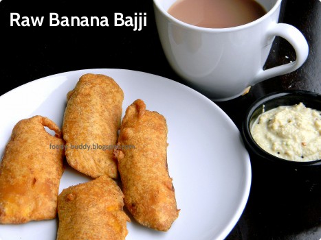 vazhakkai bajji - raw banana bhajji