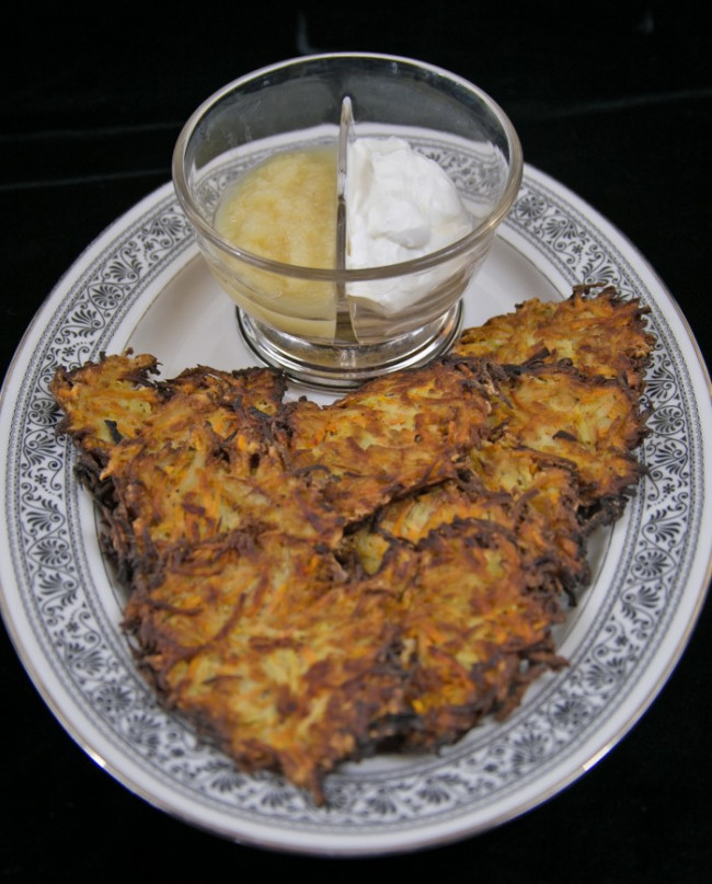 Latkes; Fried Vegetable Pancakes from Europe and the Middle East