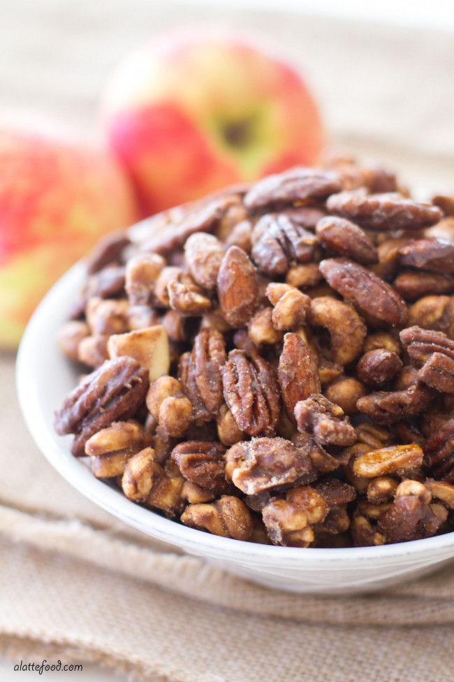 Apple Spice Candied Mixed Nuts