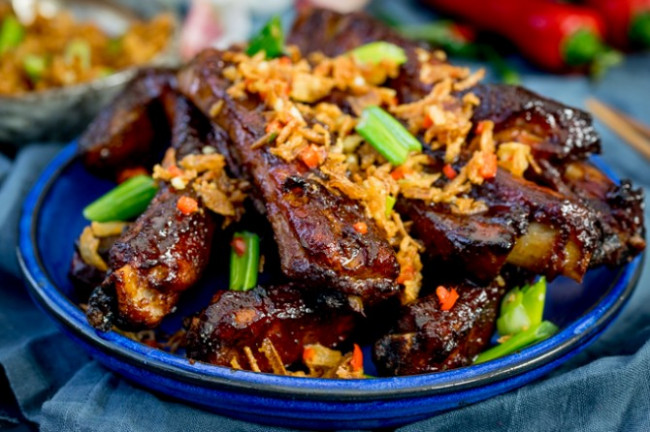 Oven Baked Asian Ribs