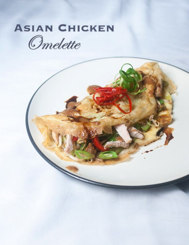 Asian Chicken Omelette