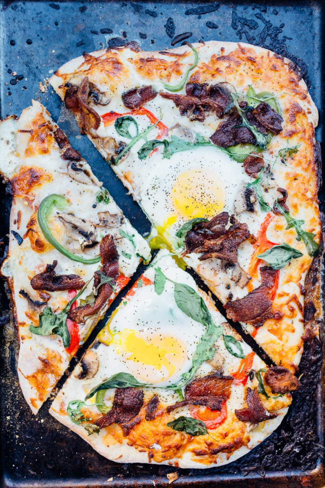 Supreme Bacon and Egg Breakfast Pizza